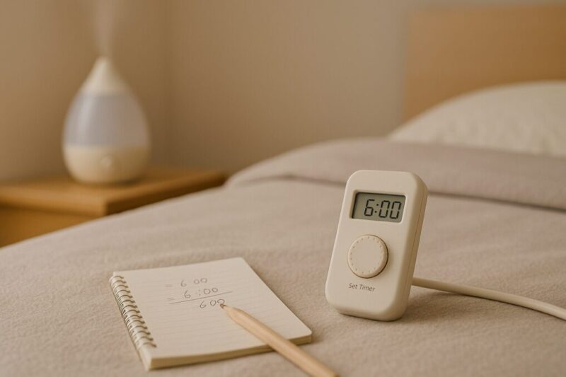 つけっぱなしを避けてタイマー運用するイメージ