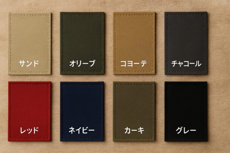 キャリーカートの落ち着いた限定色の色見本