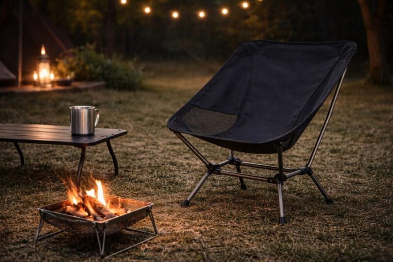 キャンプでの使い方次第で満足度が変わるチェアの使用イメージ
