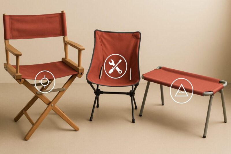 チェアタイプごとのチェック箇所。