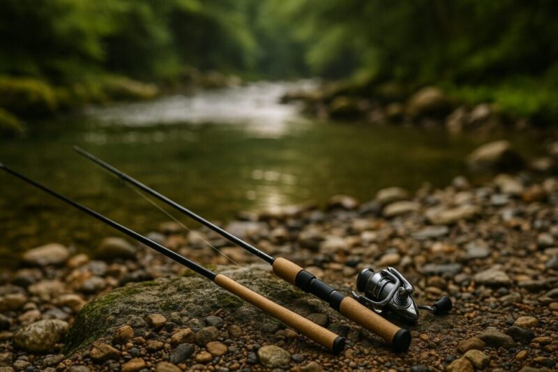 テンカラとルアーなど釣法の違いを理解して距離を取る棲み分けイメージ