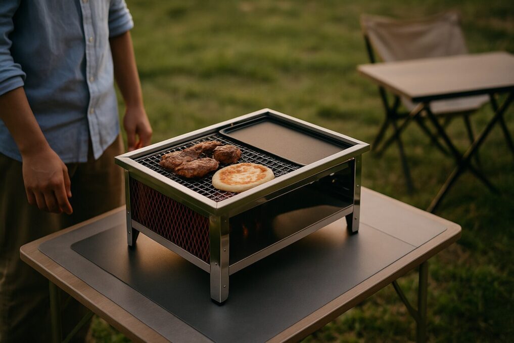 テーブルトップ化や焼面アレンジを想定したクールスパイダープロの使用イメージ