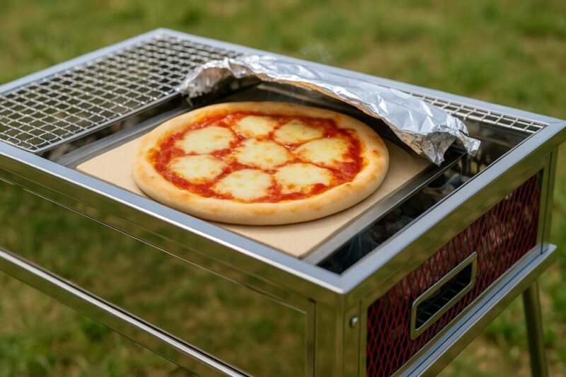 ピザストーンで焼くピザのイメージ