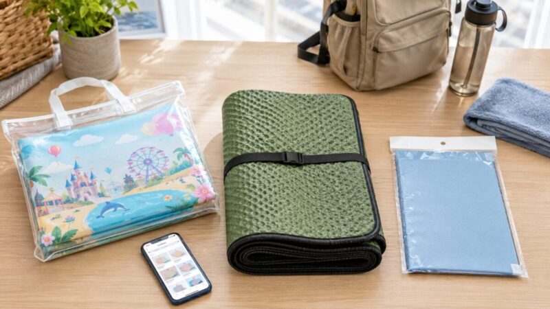 レジャーシートの売ってる場所別に公式風グッズと実用タイプを比較