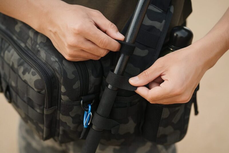 ロッド2点固定の通し方。