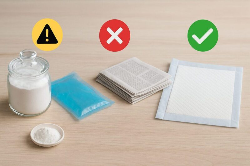 代用品の向き不向きを示す静物。