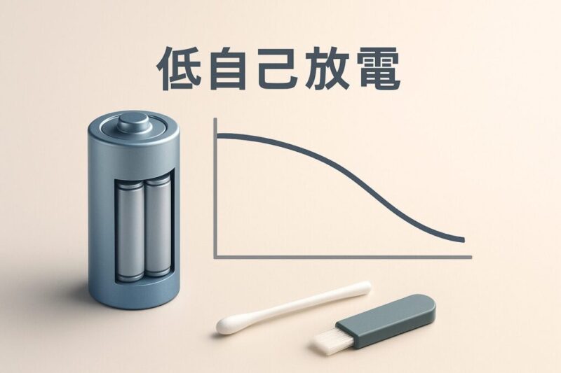 低自己放電”の概念図イメージ