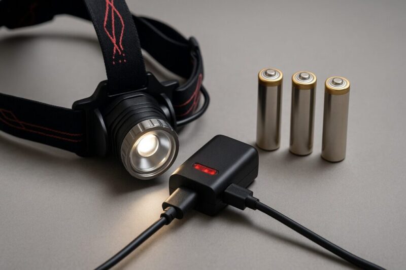 充電式と乾電池式の運用イメージ。