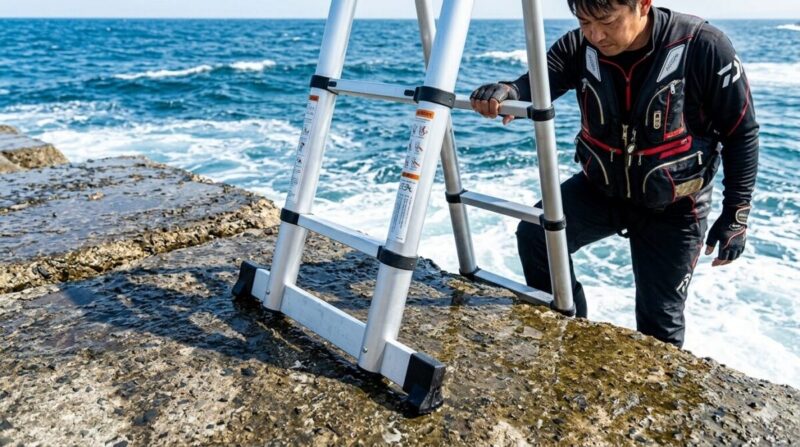 初心者にも扱いやすいはしごの構造と機能。