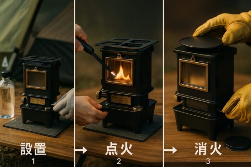 初心者向けの操作フロー。