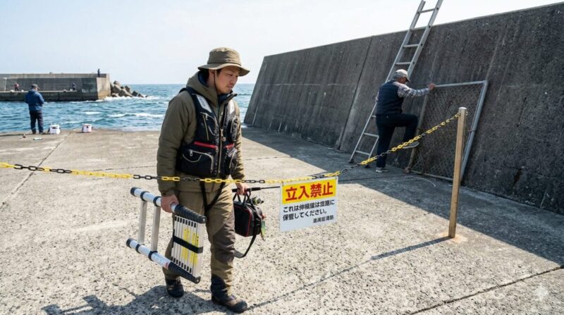 堤防の立入禁止区域とマナーに関する注意。