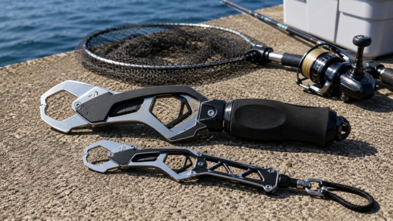 大型魚向けと普段使い向けのフィッシュグリップを比較するイメージ