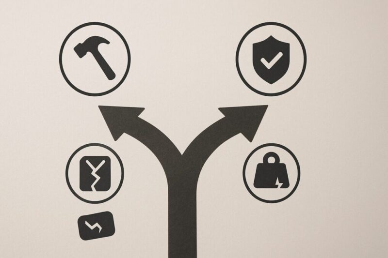 安全性と費用で選ぶ修理ルート