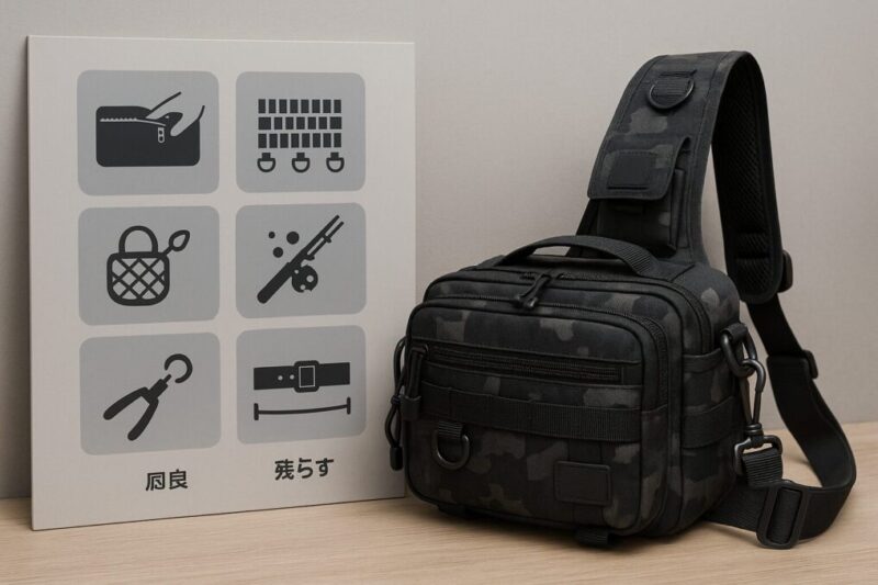 実機レビューから見えた強み（拡張性・即アクセス）と弱み（メッシュの砂・引っ掛かり、容量限界）を図示したイメージ。