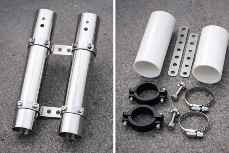 市販ロッドホルダーと自作用パーツの比較