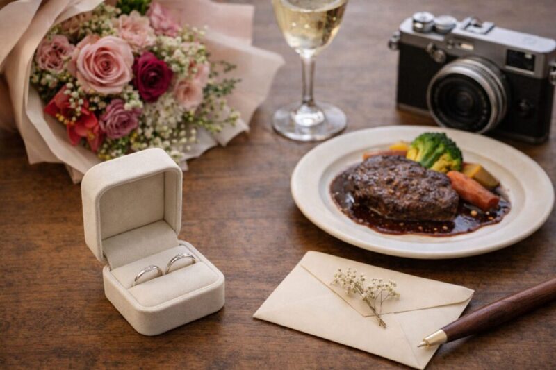 指輪以外の演出費も含めたプロポーズ準備のイメージ