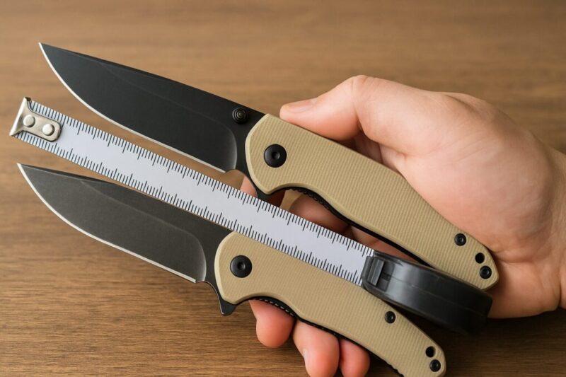 携帯しやすい刃長とハンドル形状のイメージ。