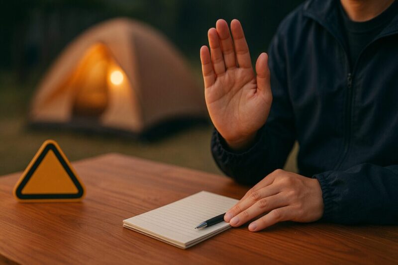 注意されたときに落ち着いて謝罪し改善する流れを示すイメージ。