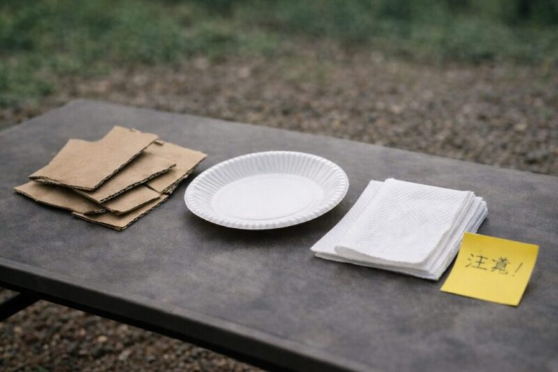 紙燃料の種類によって燃え方が違うことを示す比較イメージ。