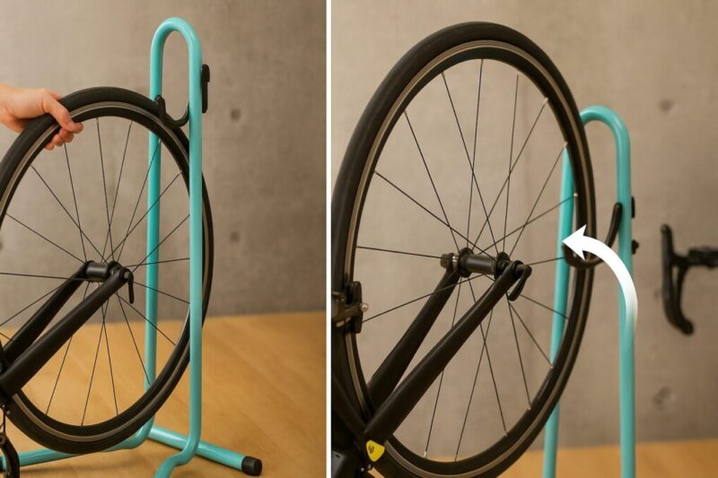 縦置きの持ち上げ・戻し手順。