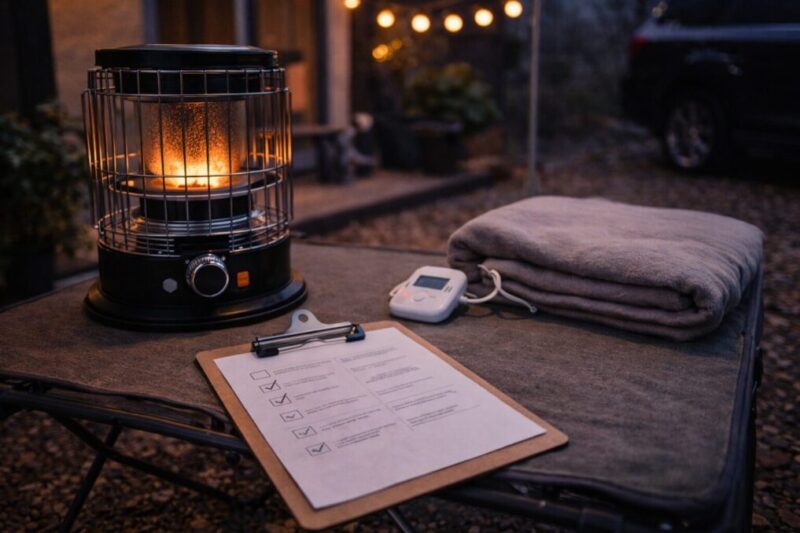 薪ストーブ以外の冬の代替暖房を比較検討するイメージ