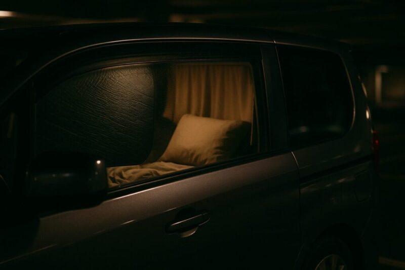 車内が見える状態だと視線や防犯面が不安になる状況イメージ