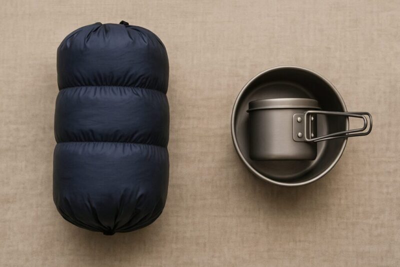 軽量・機能性を重視した選び方の例。