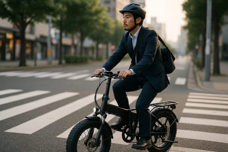 通勤に活用されるMOVE自転車イメージ